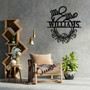Customizable Mr And Mrs Metal Sign - Personalized Family Name Decor For Wedding Or Anniversary Gifts