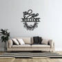 Customizable Mr And Mrs Metal Sign - Personalized Family Name Decor For Wedding Or Anniversary Gifts
