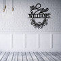 Customizable Mr And Mrs Metal Sign - Personalized Family Name Decor For Wedding Or Anniversary Gifts