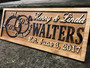 Personalized Mr And Mrs Wall Decor For Weddings - Custom Wood Sign Gift For Couples