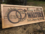 Personalized Mr And Mrs Wall Decor For Weddings - Custom Wood Sign Gift For Couples