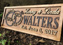 Personalized Mr And Mrs Wall Decor For Weddings - Custom Wood Sign Gift For Couples