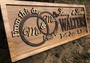 Personalized Mr And Mrs Wall Decor For Weddings - Custom Wood Sign Gift For Couples
