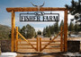 Large Personalized Animal Farm Sign With Animal Figures For Outdoor Decor