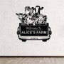 Welcome Animal Farm Metal Sign - Custom Farmhouse Barn Ranch Decor For Farmers