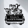 Welcome Animal Farm Metal Sign - Custom Farmhouse Barn Ranch Decor For Farmers