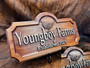 Personalized Animal Farm Wooden Sign For Couple's Anniversary - Custom Ranch Last Name Decor