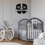 Custom Baby Footprints Metal Sign For Kids Room Decor - Personalized Baby Shower Gift