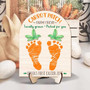 Custom Baby Footprints Wall Art For Easter Carrot Patch Keepsake - Thoughtful DIY DéCor