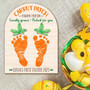 Custom Baby Footprints Wall Art For Easter Carrot Patch Keepsake - Thoughtful DIY DéCor