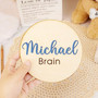 Baby Footprints Birth Wood Sign - Personalized 3D Announcement Plaque For Nursery Decor