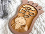 Custom Baby Footprints Wall Art For Nursery - Birth Details Decor