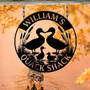 Custom Duck Family Metal Sign For Backyard - Thoughtful Animal Farm Gift
