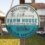 Farmhouse Chicken Coop Wood Sign - Personalized Animal Farm Decor For Hen House - Charming Gift For Farmers
