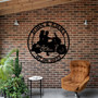 Custom Mr And Mrs Wall Decor For Biker Couples - Unique Motorcycle Rider Anniversary And Wedding Gift