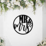 Personalized Mr And Mrs Wall Decor For Wedding Or Engagement - Custom Name Metal Sign For Couples