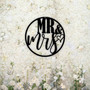 Personalized Mr And Mrs Wall Decor For Wedding Or Engagement - Custom Name Metal Sign For Couples