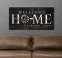 Custom Windmill Wall Decor Canvas - Modern Farmhouse Personalized Family Name Art For Rustic Home