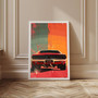 Vintage Dodge Charger Challenger Canvas For Car Enthusiasts - Retro Wall Art For Living Room Or Garage Decor
