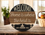 Welcome Cow Herd Rustic Farmhouse Sign - Perfect Farm Gift For Family Farms, Animal Decor