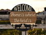 Welcome Cow Herd Rustic Farmhouse Sign - Perfect Farm Gift For Family Farms, Animal Decor