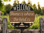 Welcome Cow Herd Rustic Farmhouse Sign - Perfect Farm Gift For Family Farms, Animal Decor