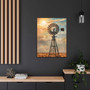 Personalized Windmill Canvas Wall Art - Vintage Farmhouse Decor For Country Style Living Room