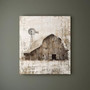 Personalized Rustic Windmill Canvas Art For Farmhouse Living Room