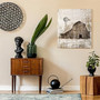 Personalized Rustic Windmill Canvas Art For Farmhouse Living Room