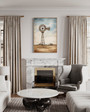 Rustic Windmill Canvas For Farmhouse Style - Framed Barn Decor Ready To Hang For Living Room Or Kitchen