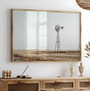 Rustic Texas Windmill Wall Art Canvas For Farmhouse DéCor - Southwest Landscape Print