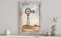 Rustic Windmill Canvas For Farmhouse Style - Framed Barn Decor Ready To Hang For Living Room Or Kitchen