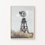 Personalized Southwest Windmill Wall Decor Canvas For Living Room - Rustic Farmhouse Gift