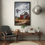 Personalized Windmill Canvas For Her - Rustic Farmhouse Wall Art Gift, Vertical Framed Print, Country Side