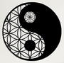 Sacred Yin Yang Geometric Metal Wall Art For Zen Decor Enthusiasts Indoor