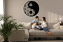 Sacred Yin Yang Geometric Metal Wall Art For Zen Decor Enthusiasts Indoor