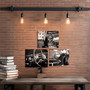 Vintage Classic American Car Art for Car Enthusiasts – Retro Canvas Wall Decor for Men’s and Boys’ Bedroom