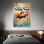 Retro Automotive Canvas For Speed Lovers - Vintage Race Car Wall Art Gift For Car Enthusiasts