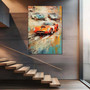 Retro Automotive Canvas For Speed Lovers - Vintage Race Car Wall Art Gift For Car Enthusiasts