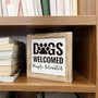 Welcome Animal Farm Wooden Sign For Farmhouse & Pet Decor - Dogs Welcomed People Tolerated Gift
