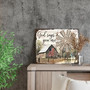 Rustic Farmhouse Windmill Canvas - American Barn Print For Bedroom DéCor - Ready To Hang