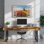 Dutch Tulip Field And Windmill Canvas For Floral Home Decor