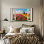 Dutch Tulip Field And Windmill Canvas For Floral Home Decor