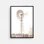 Rustic Windmill Wall Decor Canvas - Farmhouse Style For Country Living Rooms