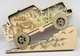 3D Laser Cut Jeep Wall Art - Off-Road Mountain Scene For Car Enthusiasts And Outdoor Lovers