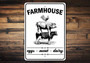 Animal Farm Signs Antiqued Metal Wall Decor For Farmhouse Kitchen Or Farmers Market
