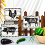 Farmhouse Animal Wall Art: Pig, Cow, Chicken Rustic Kitchen DéCor
