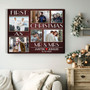 First Christmas as Mr Mrs Custom Gift for Newly Married Canvas Print