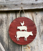 Custom Animal Farm Wood Sign For Kitchen Or Living Room - Rustic Farmhouse Decor For Animal Lovers