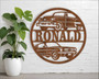 Personalized Wood Sign For Car Enthusiasts - Vintage Vehicle Design For Home DéCor